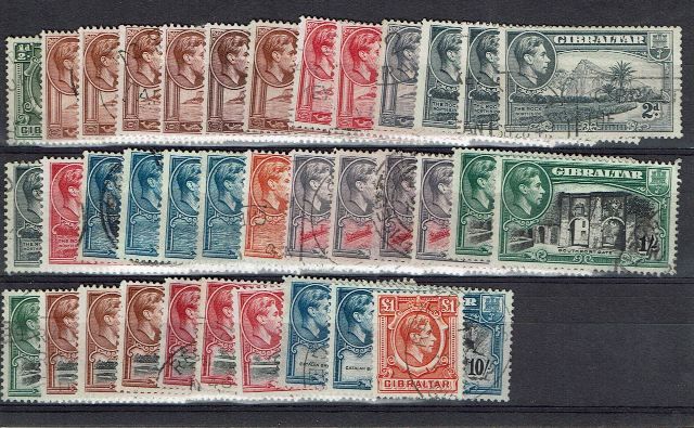 Image of Gibraltar SG 121/31 FU British Commonwealth Stamp